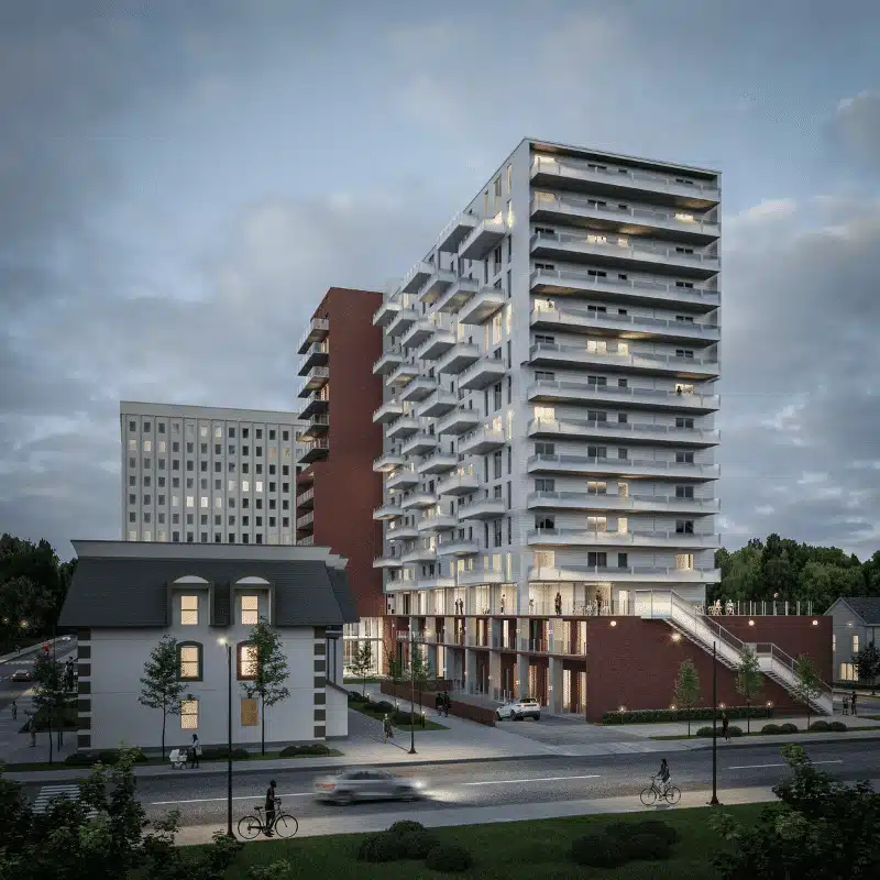 Une image d'un immeuble géré par Urban Services, une entreprise de gestion immobilière basée en Outaouais, plus précisément à Gatineau.