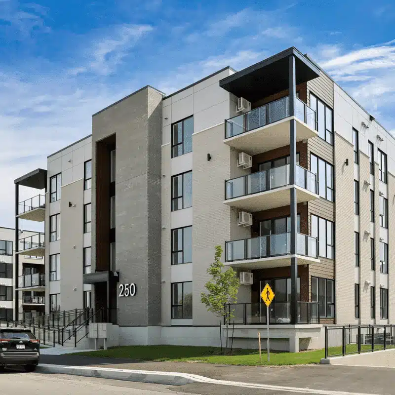 Une image d'un immeuble géré par Urban Services, une entreprise de gestion immobilière basée en Outaouais, plus précisément à Gatineau.